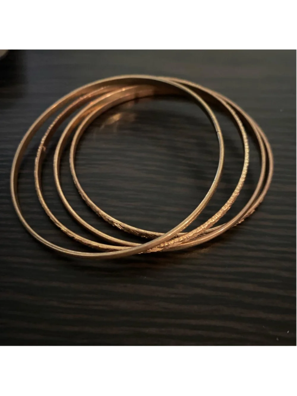 4 Gold bangles